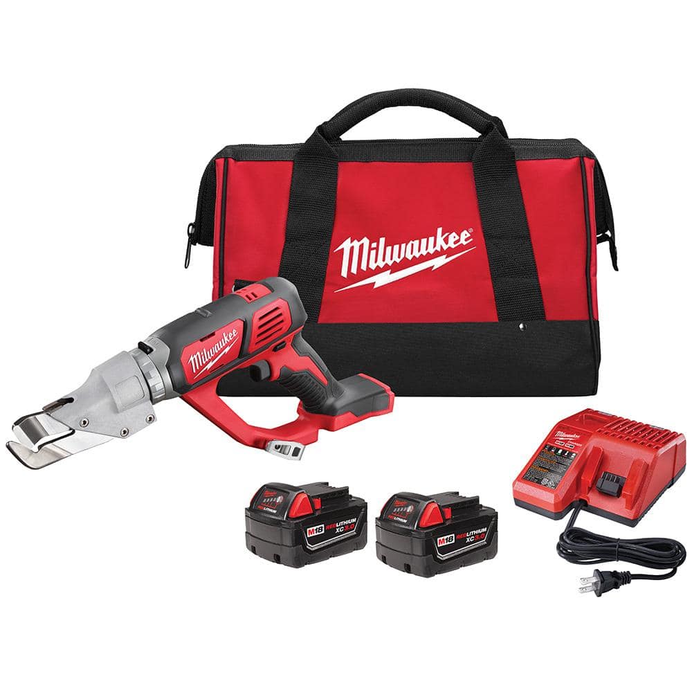 Milwaukee M18 18Volt LithiumIon Cordless 18Gauge Single Cut Metal