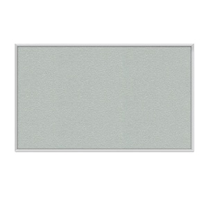 2 x 3 ft.  Vinyl Bulletin Board, Satin Aluminum Frame, Silver