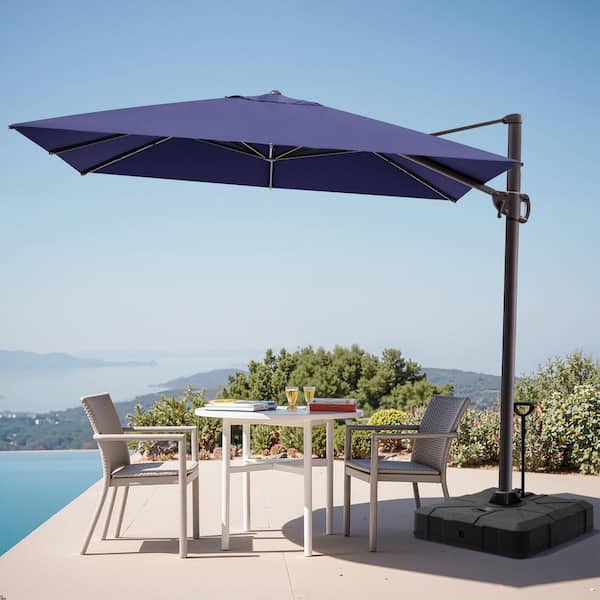 best commercial patio umbrella Shademaker Polaris LX 13' Square Aluminum Cantilever poolside areas Commercial - Patio Umbrellas -
