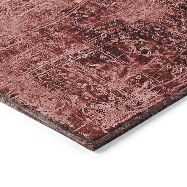 Chantille ACN559 Merlot 2 ft. 3 in. x 7 ft. 6 in. Machine Washable Indoor/Outdoor Geometric Runner Rug