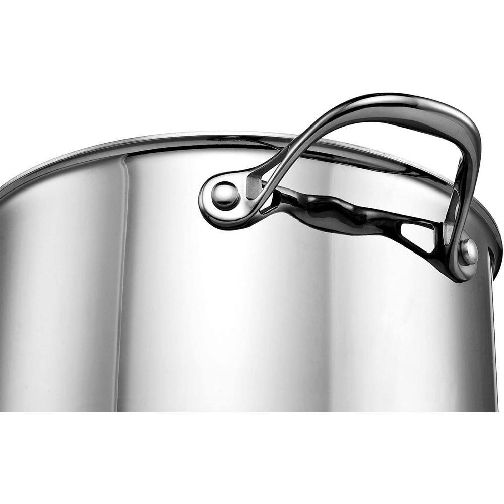 Large Stainless Steel Stockpot with Lid for All Stovetops