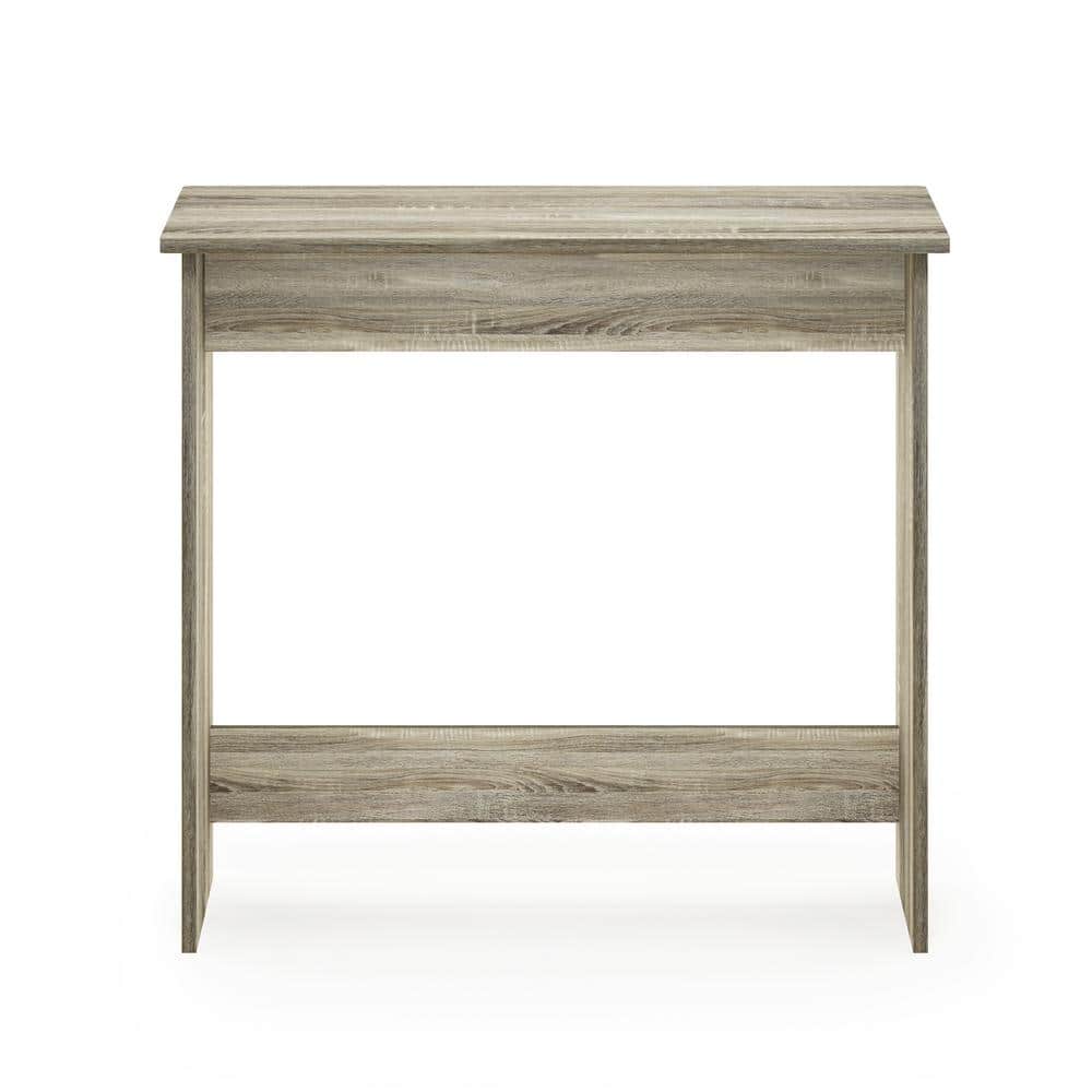 Gray Oak Rectangular Wood Computer Desk