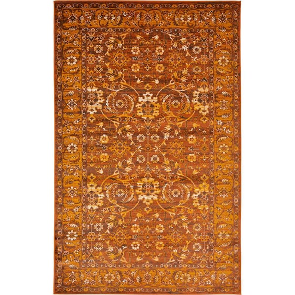 Unique Loom Imperial Ottoman Terracotta 5' 0 x 8' 0 Area Rug
