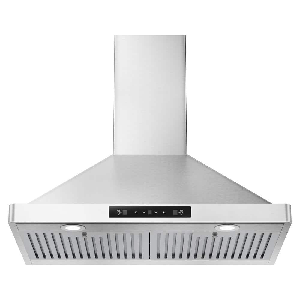 30 in. 295 CFM Ducted Insert Range Hood in Stainless Steel with Light and Dishwasher Safe Metal Mesh Filter