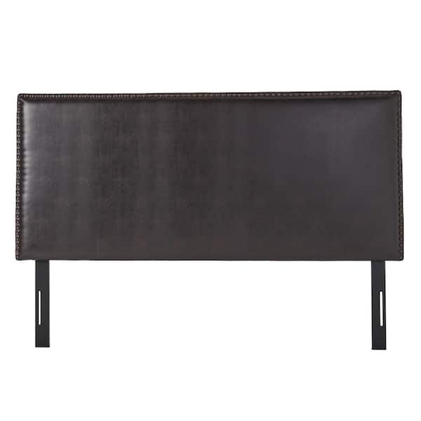 Noble House Hilton Brown Leather King/Cal King Headboard