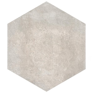 Boston Ferro Hex Bianco 14-1/8 in. x 16-1/4 in. Porcelain Floor and Wall Tile (11.05 sq. ft. / case)