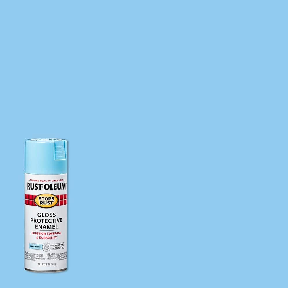 Rust-Oleum 15 oz. Rust Preventative Gloss Light Blue Spray Paint (Case of 6)