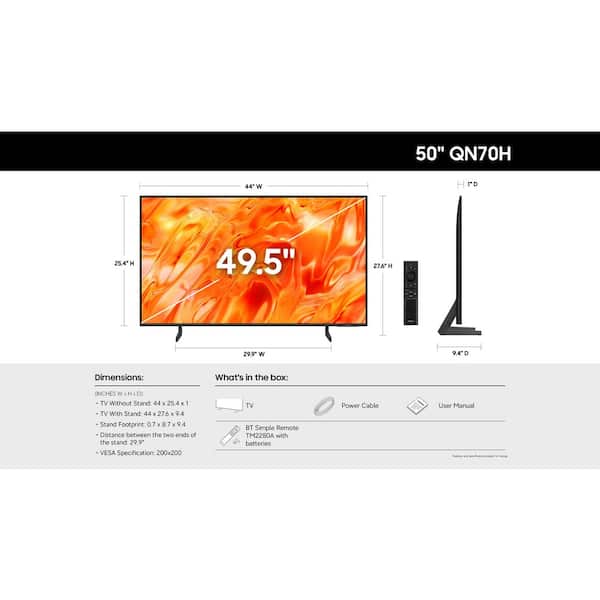 Samsung 50 in. Class QN70H Series Neo QLED Mini LED 4K UHD Vision