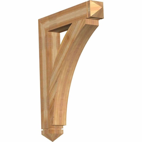 Ekena Millwork 6 in. x 48 in. x 36 in. Western Red Cedar Thorton Arts and Crafts Rough Sawn