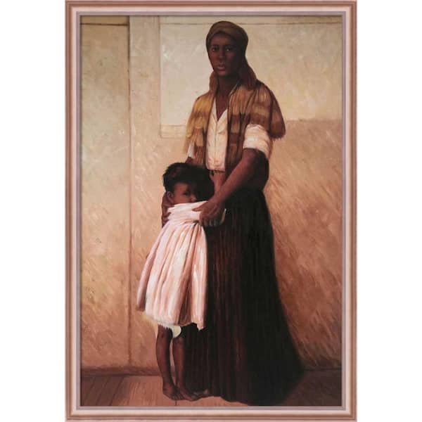 LA PASTICHE "To the Highest Bidder" by Harry Roseland I Piece Framed Oil Painting Culture Art Print, 27 in. x 39 in. .