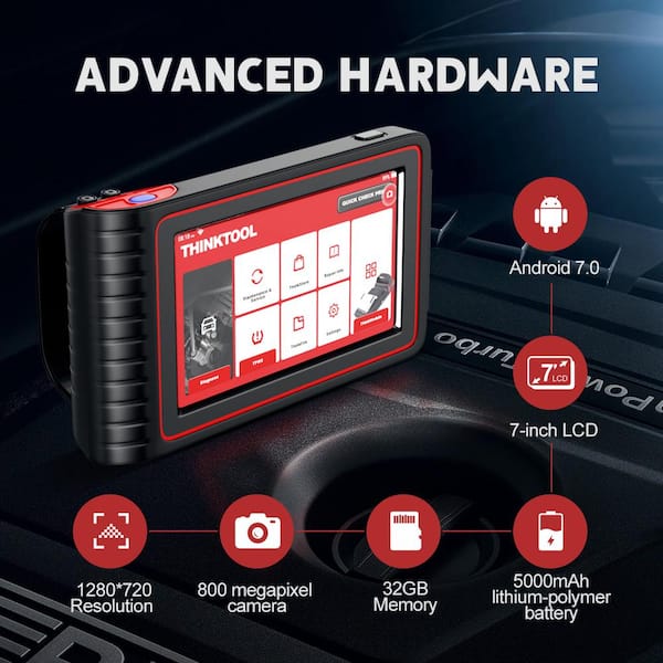 THINKCAR PLATINUM S6 - 6 inch OBD2 Scanner Car Code Reader Tablet Prof