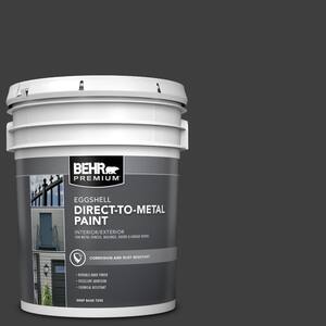 5 gal. #N520-7 Carbon Eggshell Direct to Metal Interior/Exterior Paint