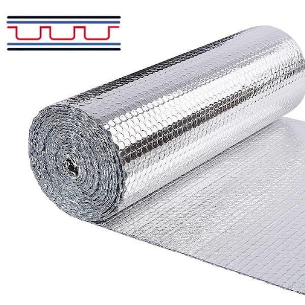 48 in. x 25 ft. Radiant Barrier Energy Saving Double Bubble Reflective Aluminum Foil Insulation