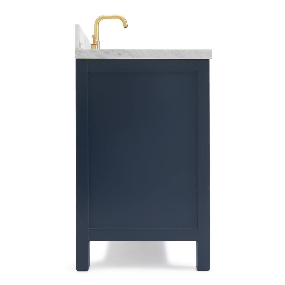 Cambridge Midnight Blue 43" Freestanding Vanity with Marble Top