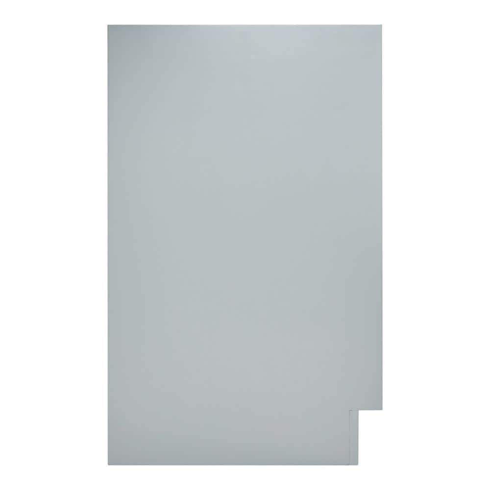 Kelly 60-inch Light Gray Wood Double Freestanding Vanity Cabinet