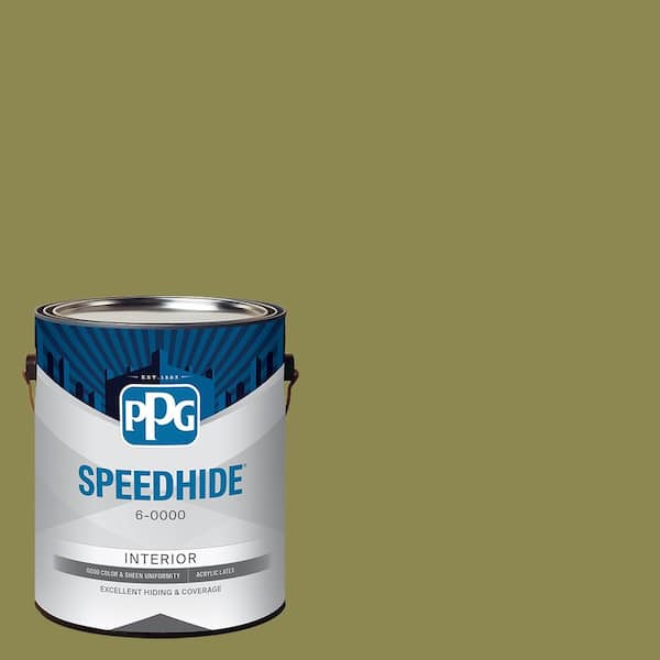 1 gal. PPG1114-6 Bronze Green Semi-Gloss Interior Paint