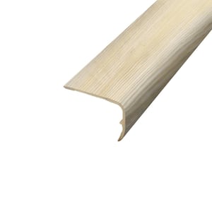 Neutral Pine 9.39 mm. Thick x 1.88 in. Wide x 78.7 in. Length Vinyl Stair Nose Molding
