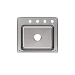 Celebrity Drop-in Stainless Steel 22 in. 4-Hole Single Bowl Kitchen Sink