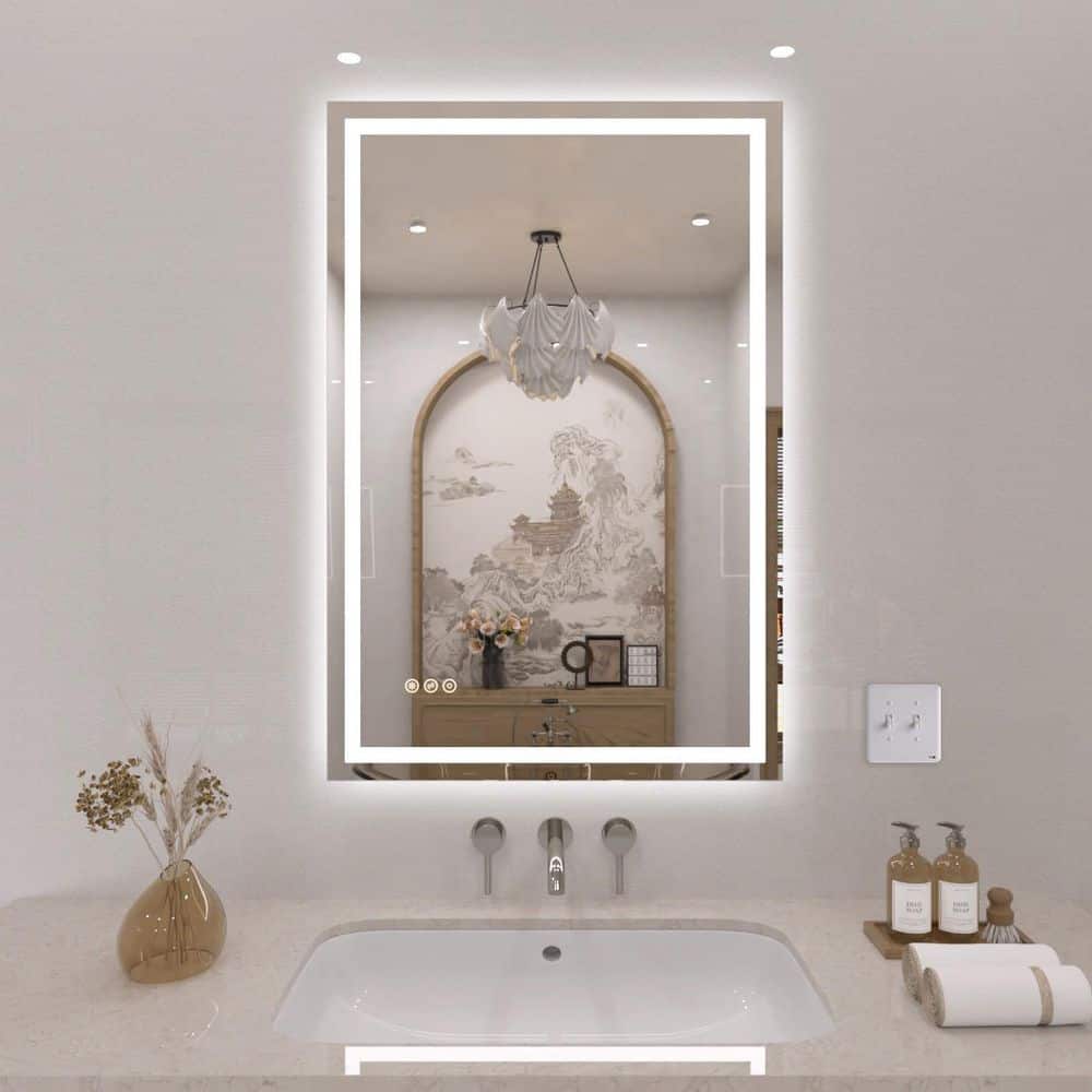 24 in. W x 36 in. H Rectangular Frameless LED Wall Bathroom Vanity Mirror price history on PriceWatchPro