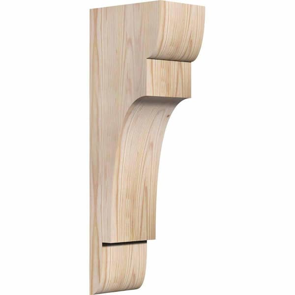 Ekena Millwork 5-1/2 in. x 8 in. x 24 in. Douglas Fir New Brighton Smooth Corbel