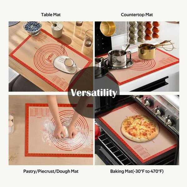 16 x 26 Silicone Pastry Baking Mat with Measurements, Oven