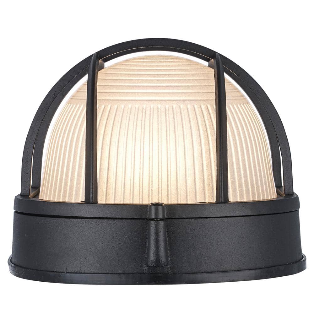Aria Sleek Black Cast Aluminum 11'' Outdoor Bulkhead Light