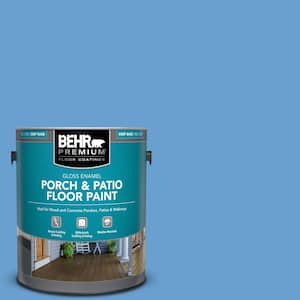 1 gal. #P520-4 Cornflower Gloss Enamel Interior/Exterior Porch and Patio Floor Paint