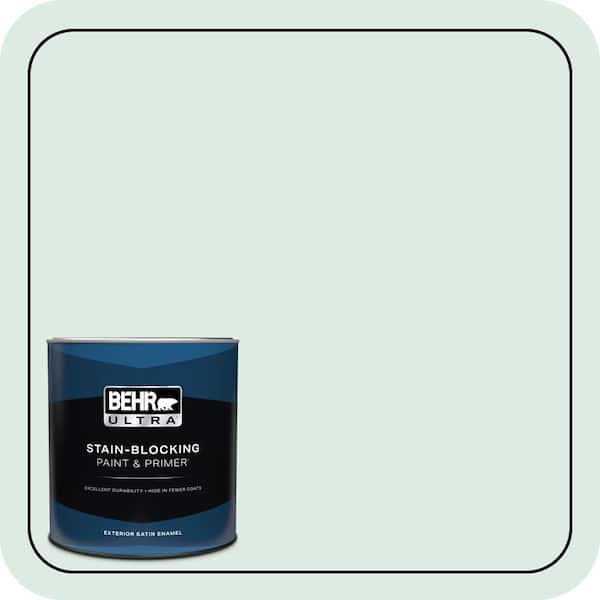 BEHR ULTRA 1 qt. #M430-1 Snowbound Satin Enamel Exterior Paint & Primer