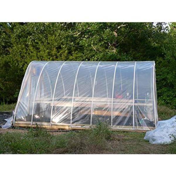 Wide x Various Lengths Greenhouse Clear Plastic Cover 5yr 6Mil Poly Film 20 ft 