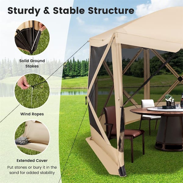Amazon.com : VIVOHOME 12x12ft Pop-Up Gazebo Screen Tent, 6