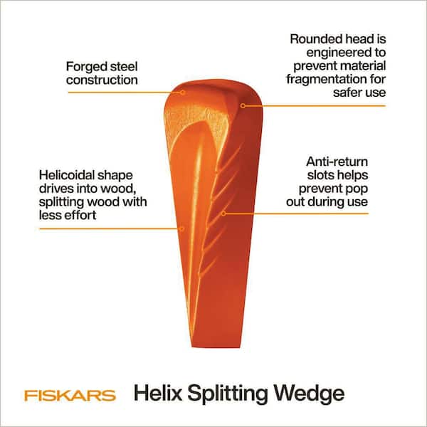 Helix Splitting Wedge, Forged Steel Log Splitting Cutter Tool