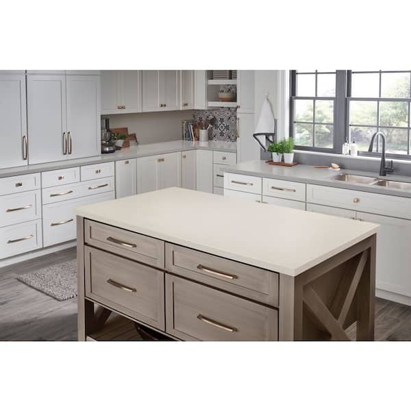 4 in. x 4 in. Solid Surface Countertop Sample in Pause