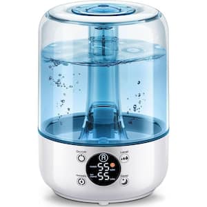 Ultrasonic Cool Mist Humidifiers with 3 Times Fog Coverage 3.2L and Auto Shut-Off for Bedroom in White