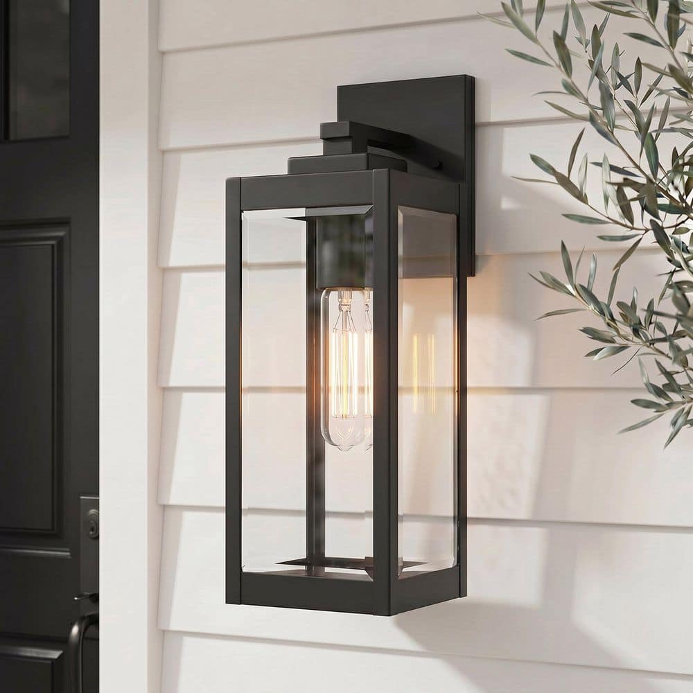Quoizel Westover 1-Light Earth Black Outdoor Wall Lantern Sconce