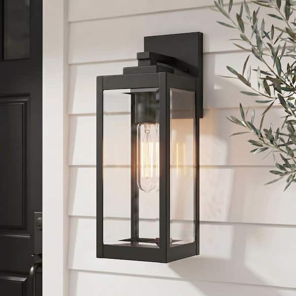 Quoizel Westover 1-Light Earth Black Outdoor Wall Lantern Sconce