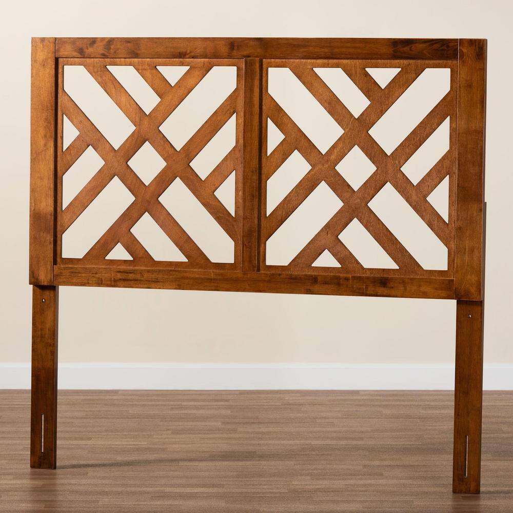 Aliya Walnut Brown Wood King Size Headboard