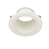 HALO E26 Series 4 in. White Recessed Ceiling Light Plastic Step Baffle with White Trim Ring