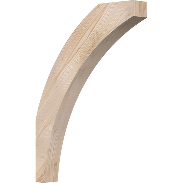 Ekena Millwork 3 1/2"W x 22"D x 30"H Thorton Smooth Knee Brace, Douglas Fir