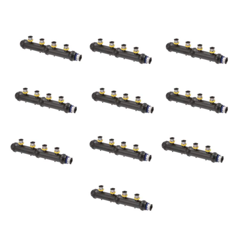 PureFlow 3/4 in. x 1/2 in. Press Polysulfone Closed Manifold-4 Outlets (10-pack) price history on PriceWatchPro