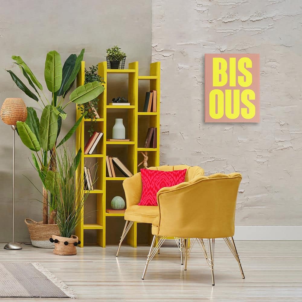 Bisous Kiss Typography by House of Lulu Unframed Typography Graphic Art Print 20 in. x 16 in. price history on PriceWatchPro