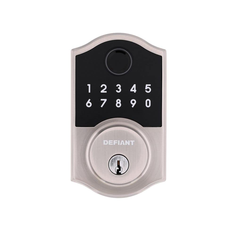 Castle Satin Nickel Fingerprint Electronic Keypad Deadbolt price history on PriceWatchPro