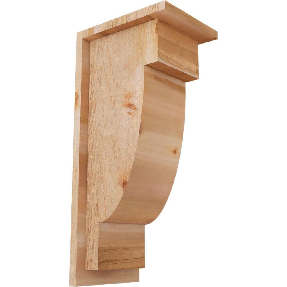 8 in. x 10 in. x 22 in. Western Red Cedar Del Alpine Rough Sawn Corbel with Backplate price history on PriceWatchPro