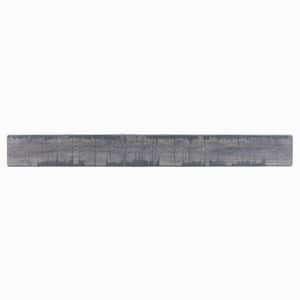 48 in. Rustic Ash Gray Fireplace Shelf Mantel