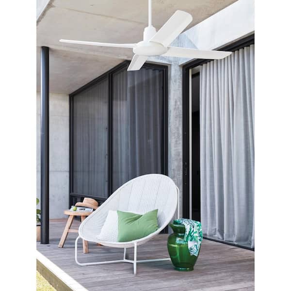 Lucci Air Nautilus 52 in. White Ceiling Fan with Remote Control