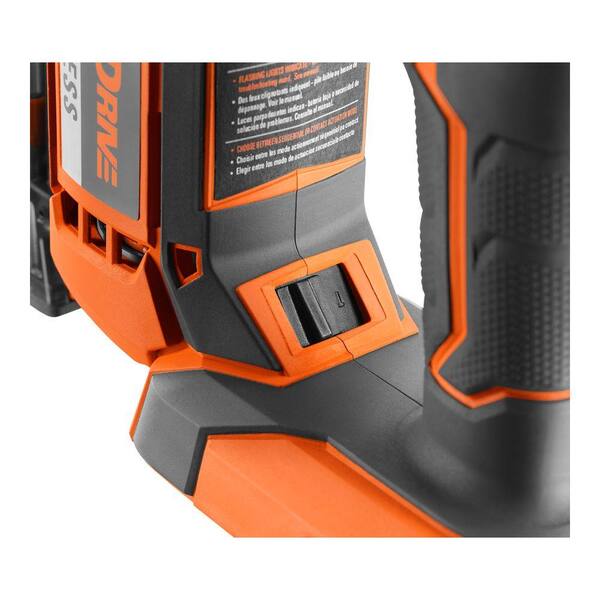 RIDGID - 18V Brushless Cordless HYPERDRIVE 18-Gauge 2-1/8 in. Brad Nailer (Tool Only) Belt Clip, Bag and Sample Nails