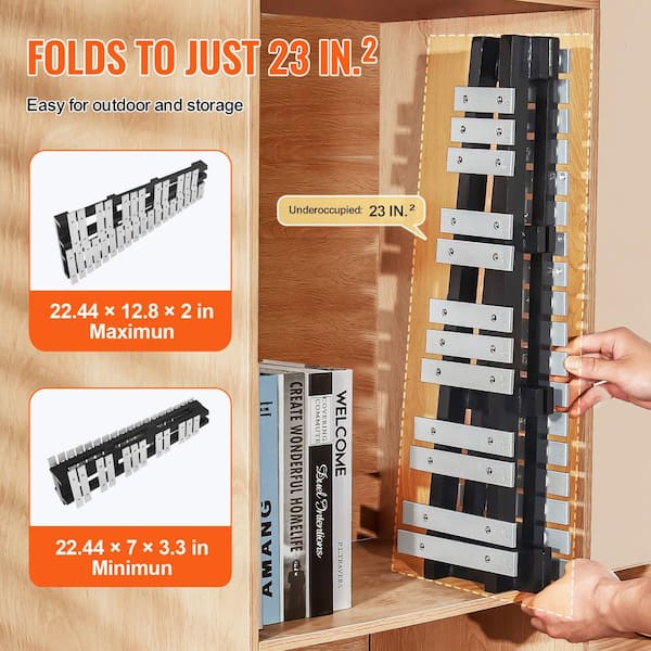 SVOPES Professional 30 Note Glockenspiel Xylophone Kit with