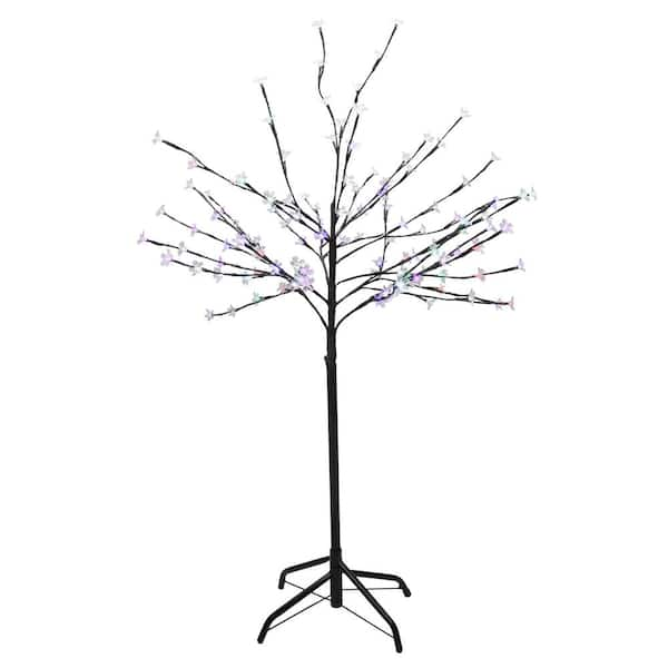 Northlight 6 ft. Lighted Christmas White Birch Twig Tree Outdoor Decoration  - Warm White LED Lights 34289209 - The Home Depot