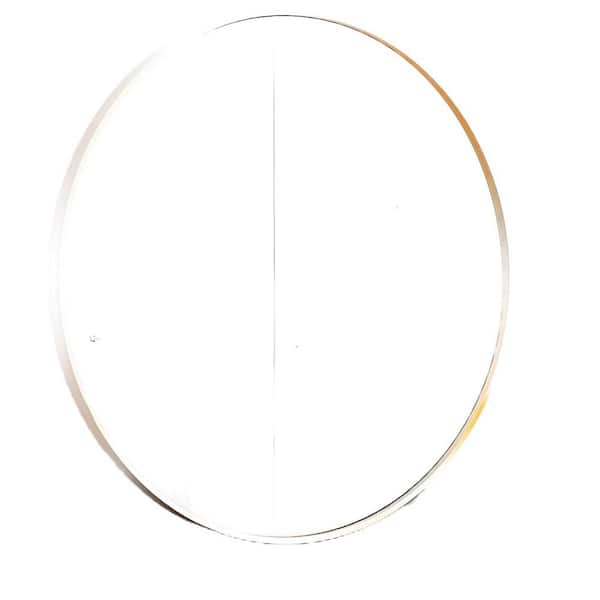 20 in. W x 20 in. H Round Framed Wall Mounted Bathroom Vanity Mirror in Gold