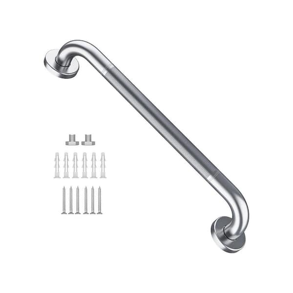 16 in. x 1.0 in. Concealed Screw Shower Grab Bar Anti Slip Stainless Steel Bathroom Safety Hand Rail Satin