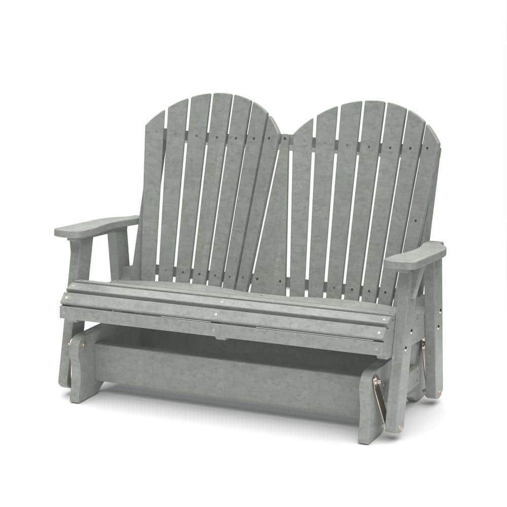 WILDRIDGE Heritage 2Person Light Gray Plastic Outdoor Double Glider